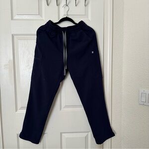 Navy Blue Figs High-Waisted Yola Pants